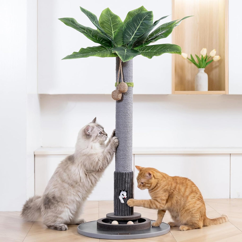 Woochpet 35"Cat Scratching Posts,Interactive Cat Toys For Indoor Large Cats