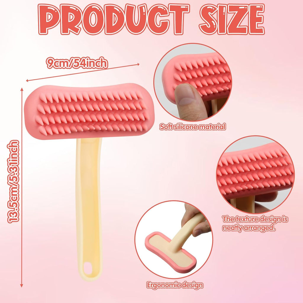 Rabbit Brush, Soft Silicone Small Animal Massage Comb, Practical Bunny Brush for Grooming, Bunny Grooming Kit Supplies Suitable for Cats Puppies & Other Pets
