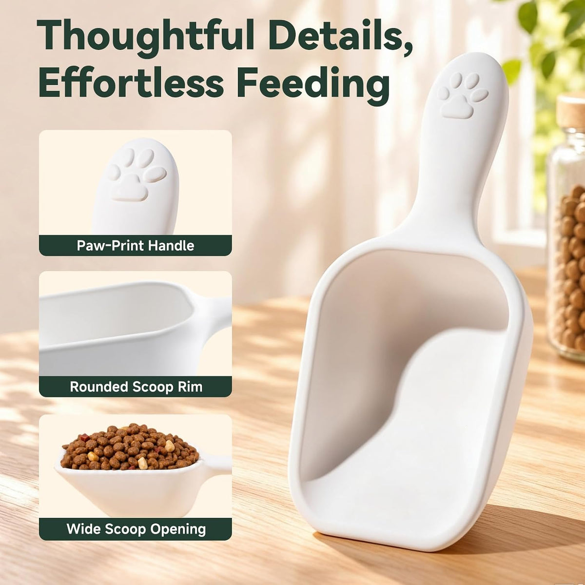 Diatom Drying Scoop 1 Cup for Pet Food