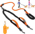 Lukovee Double Dog Leash, Heavy Duty Lead, No Tangle, M
