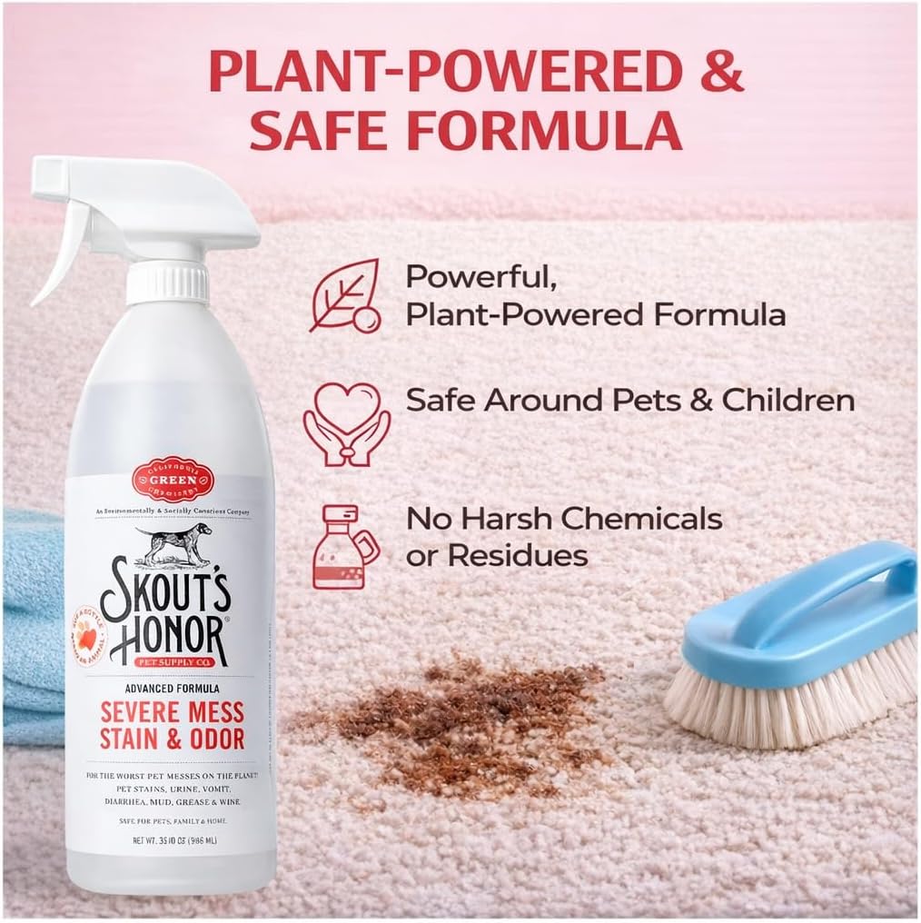 SKOUT'S HONOR Severe Mess Stain and Odor Remover, 35 oz