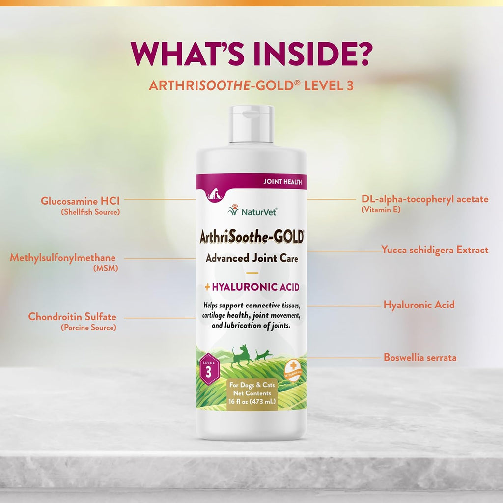 NaturVet – ArthriSoothe-Gold Advanced Care Liquid - 16 oz