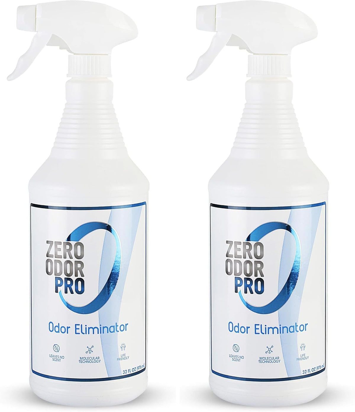 Zero Odor Pro - Commercial Strength Eliminator Odor Neutralizer, Room Deodorizer Odor Eliminator Musty Smell - Strongest Odor Eliminator Trigger Spray, (32-ounce) (Pack of 2)