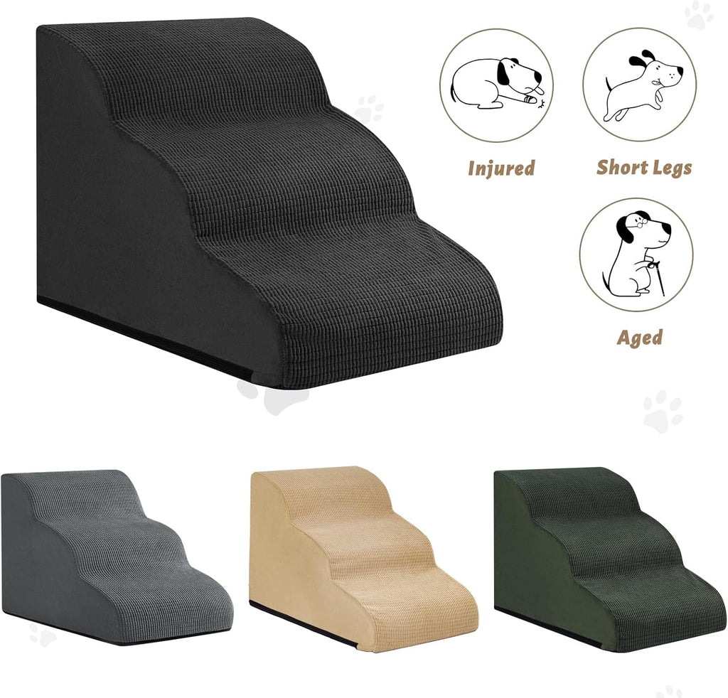 Aodisman Dog Stairs for Small Dogs and Cats,3-Step Pet Ramp for Couch,Chair