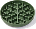 OHMO Slow Feeder Dog Bowl, 7.9" Lick Mat for Dogs, Diamond, Camo Green