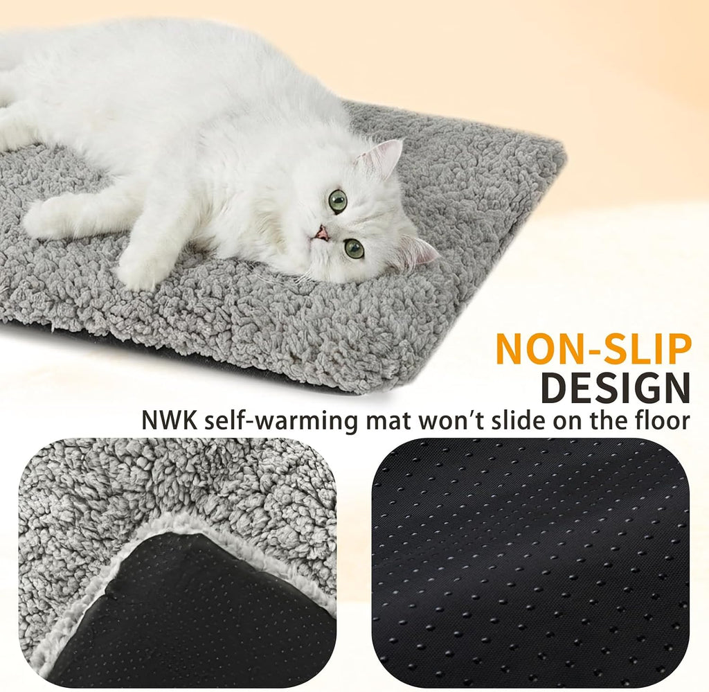 NWK Soft Plush Fluffy Self Warming Thermal Dog Bed Mat 45’’ X 28’’ X 1’’
