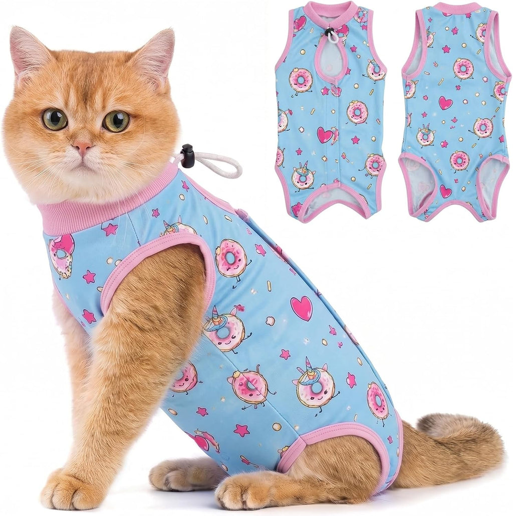 Avont Cat Recovery Suit - Kitten Onesie for Cats After Surgery