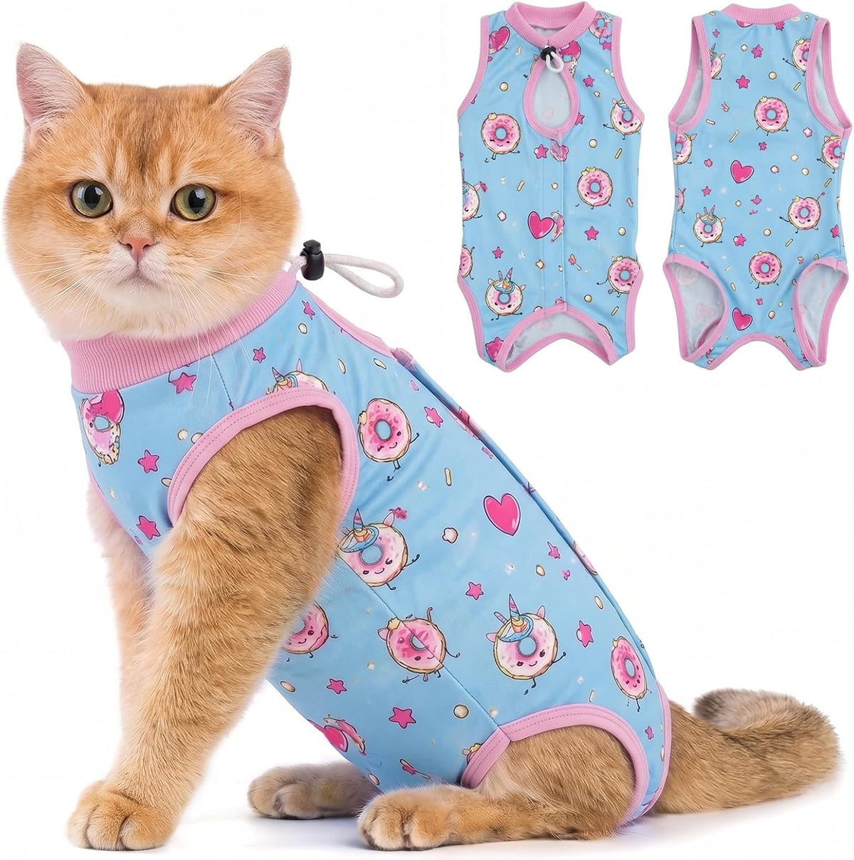 Avont Cat Recovery Suit - Kitten Onesie for Cats After Surgery