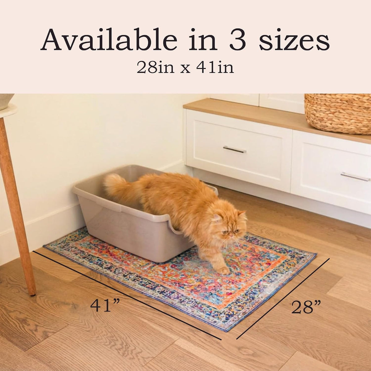 Lovewag Cat Litter Mat, Litter Box Mat, Blue Hazel, 28x41, 2 Pack