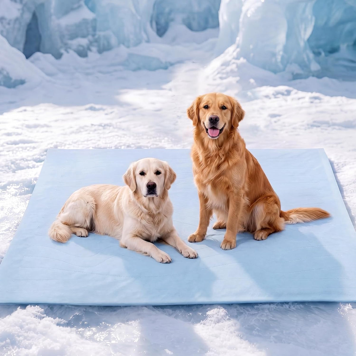 Geetery 72"x72" Cooling Blanket for Large Dogs, Breathable Pet Blanket