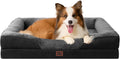 EHEYCIGA Orthopedic Dog Bed for Large Dog, Memory Foam Dog Couch,Grey/Black