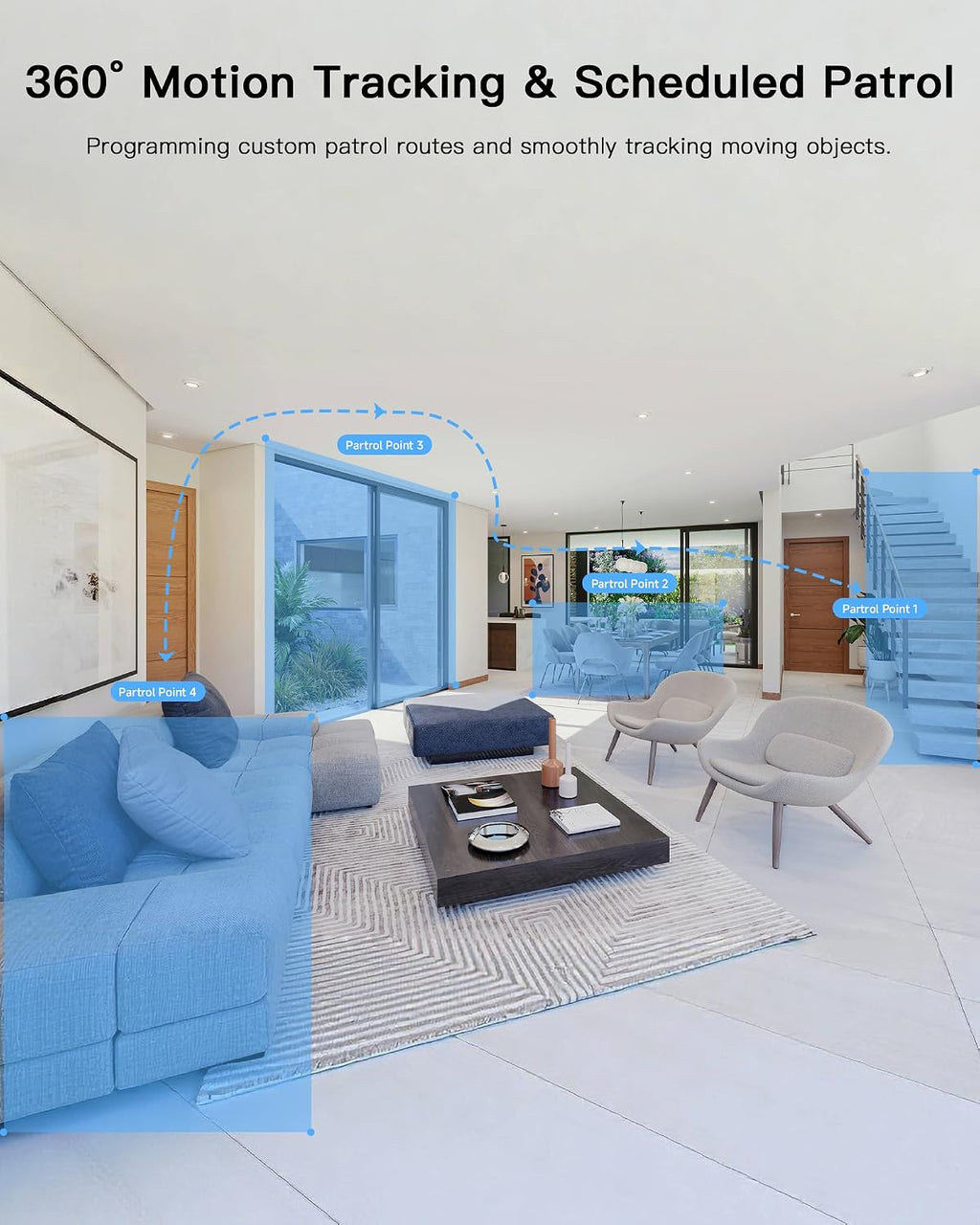 ARENTI 360° View 4MP 5G WiFi 6 Pet Camera P2F 2PC with 64G Local Storage