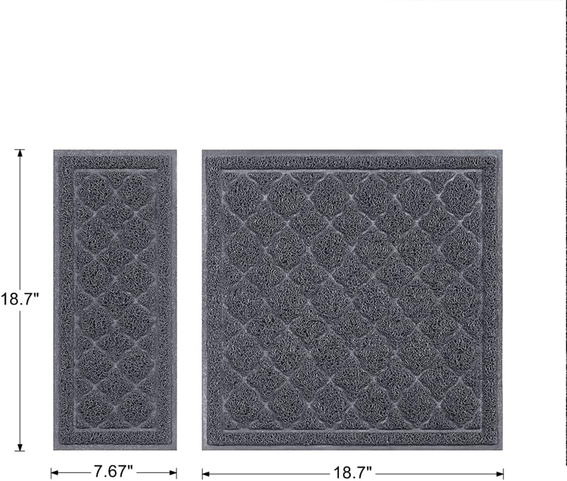 unipaws Cat Litter Trapping Mat, Litter Box Scatter Control Pad | Litter Free Floors and Urine Waterproof, Gentle on Paws, No Phthalate