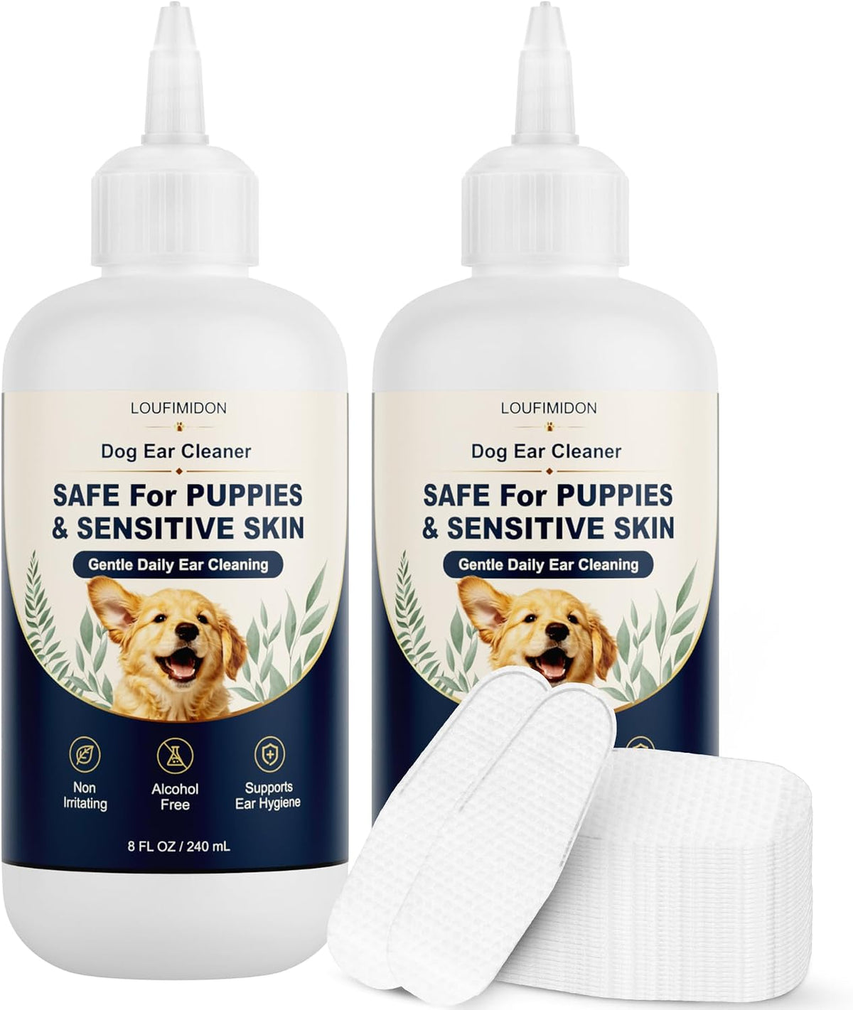 2 x 8 Fl Oz Dog Ear Cleaner Wax Removal