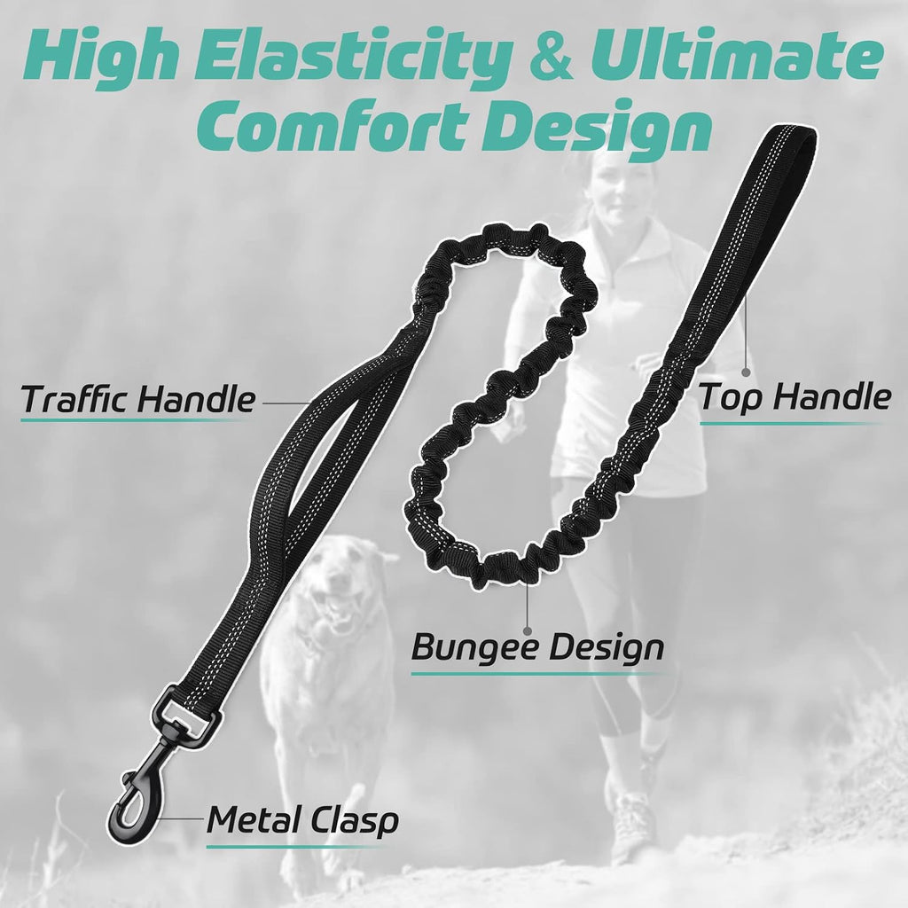 rabbitgoo Tactical Dog Leash, Heavy Duty Training Bungee Lead