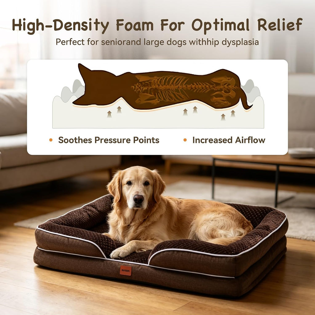 Orthopedic XLPlus Dog Bed Extra Large with Removable Washable Cover