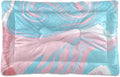 Blueangle Blue-Pink Marble Texture Pet Beds, Soft Dog or Cat Beds Ideal for Dog Crates, Machine Wash & Dryer Friendly (36" x 24")