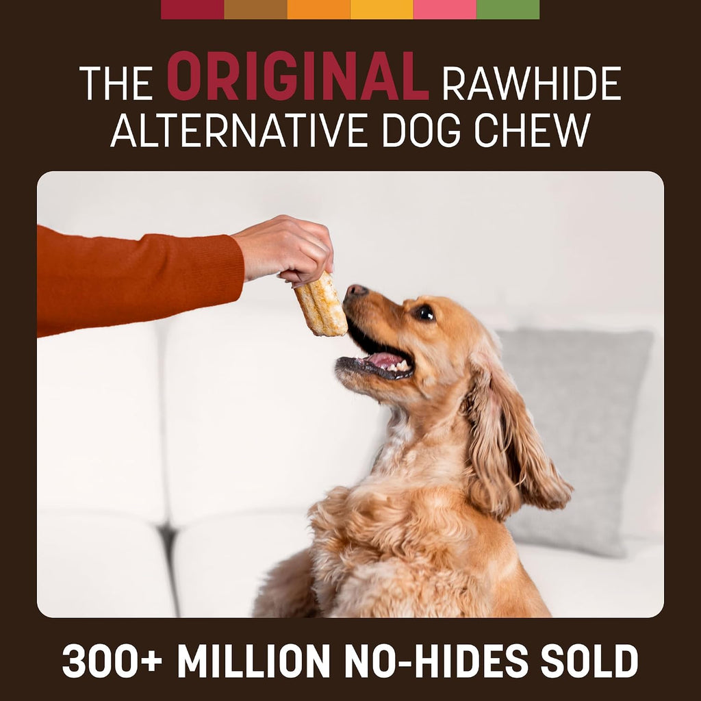 Earth Animal No Hide Dog Chews - Rawhide Free Small Rolls 6 Count Beef