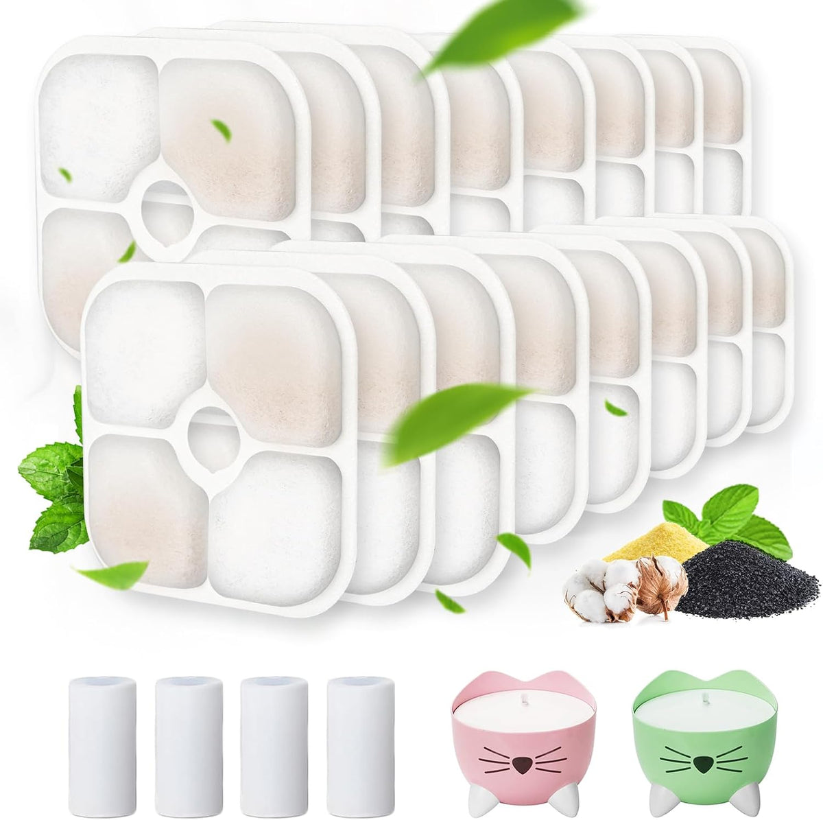 Cat Water Fountain Filter Replacement for PIXI Pet Water Fountain