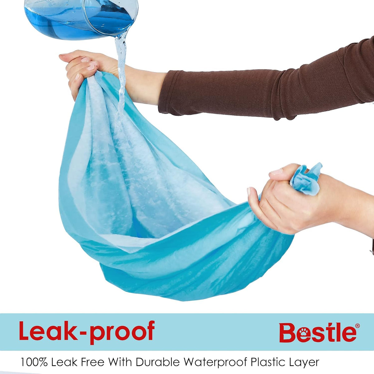 BESTLE Pet Training and Puppy Pads Pee Pads for Dogs 22"x22" Super Absorbent & Leak-Proof (Pack of 2)