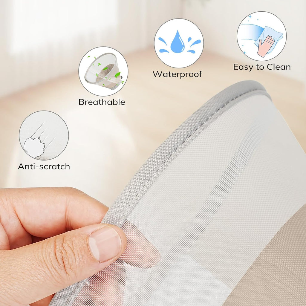 Supet Soft Cat Cone Collar Recovery to Stop Licking Breathable Mesh Surgery
