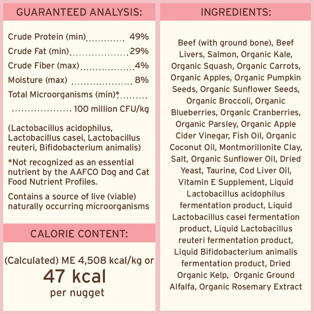 Primal Freeze Dried Raw Cat Food Nuggets, Beef & Salmon, 14 oz