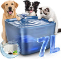 Pet Water Fountain for Large Dogs & Cats, 7L/1.84Gal, Quiet Automatic Pump