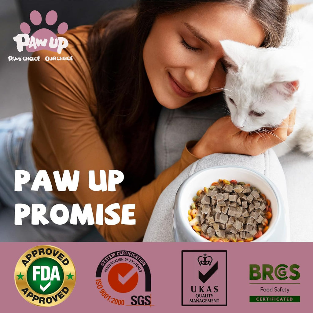PAWUP Freeze Dried Cat Treats, Duck Breast, Single Ingredient, 4.6oz