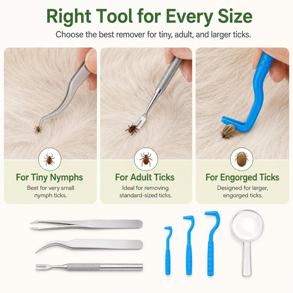 12 Pcs Flea Lice Comb & Tick Removal Tool,for Dogs, Cats