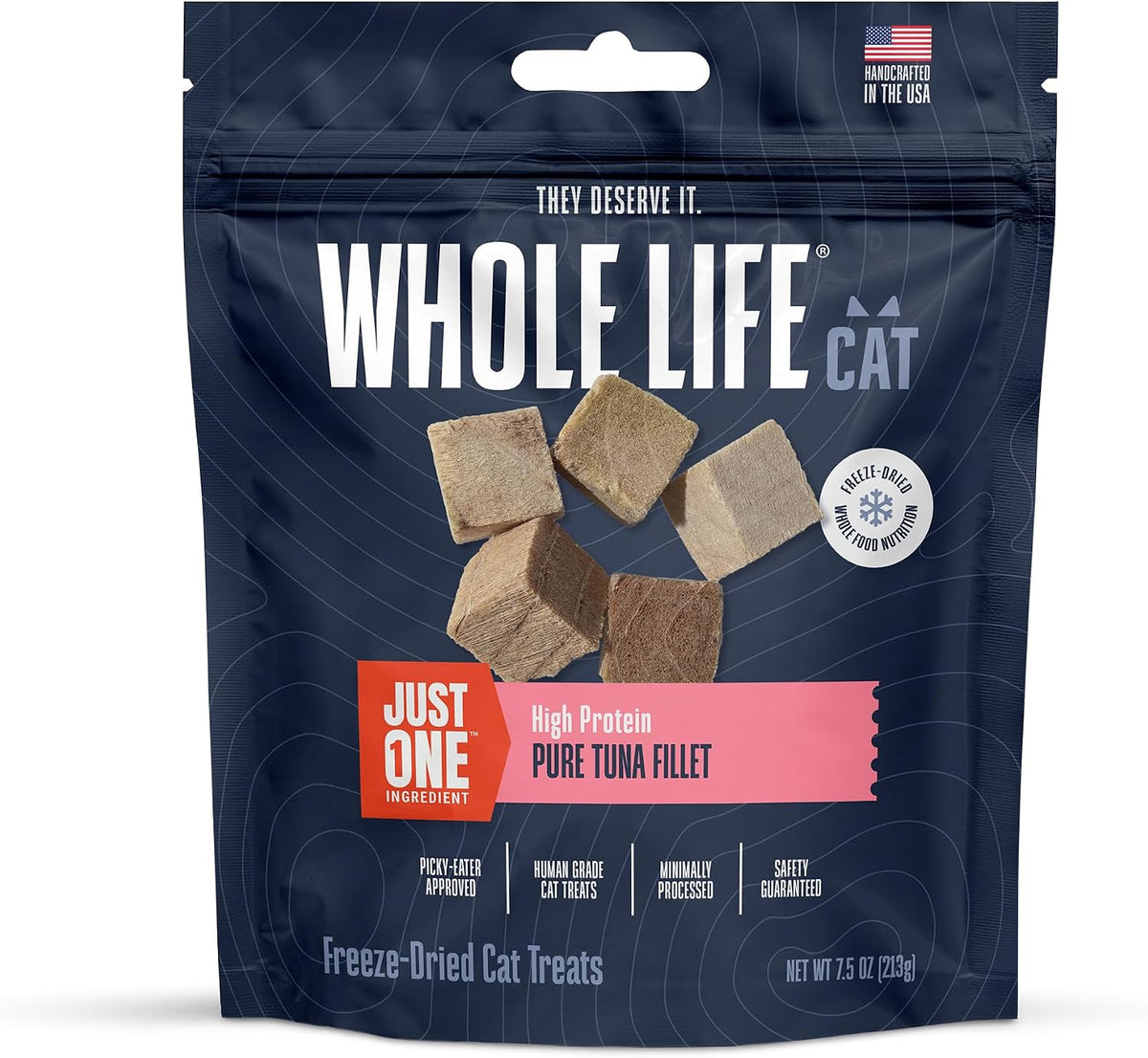 Whole Life Cat Just One Tuna Freeze Dried Cat Treats - 7.5 oz (Pack of 1)