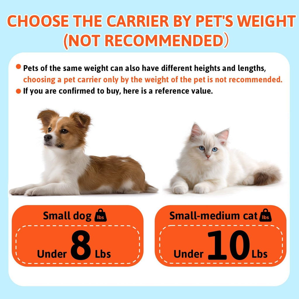 Petskd Top-Expandable Small Pet Carrier 17"x12"x8.5" Airline Approved