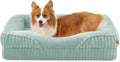 EHEYCIGA Extra Large Orthopedic Dog Bed 41x27 Inch, Green
