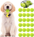 Swingers Squeaky Tennis Balls for Dog, 2.5 Inch Training Tennis Balls | Exercise Ball for Pet Dog with Mesh Carry Bag, Easy to Transport, Yellow, 24 Pack, For Interactive Play, Anxiety Relief
