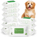 Treela 10 Pack Dog Pet Wipes, 80 Count Paws Body, Tea Tree Flavor