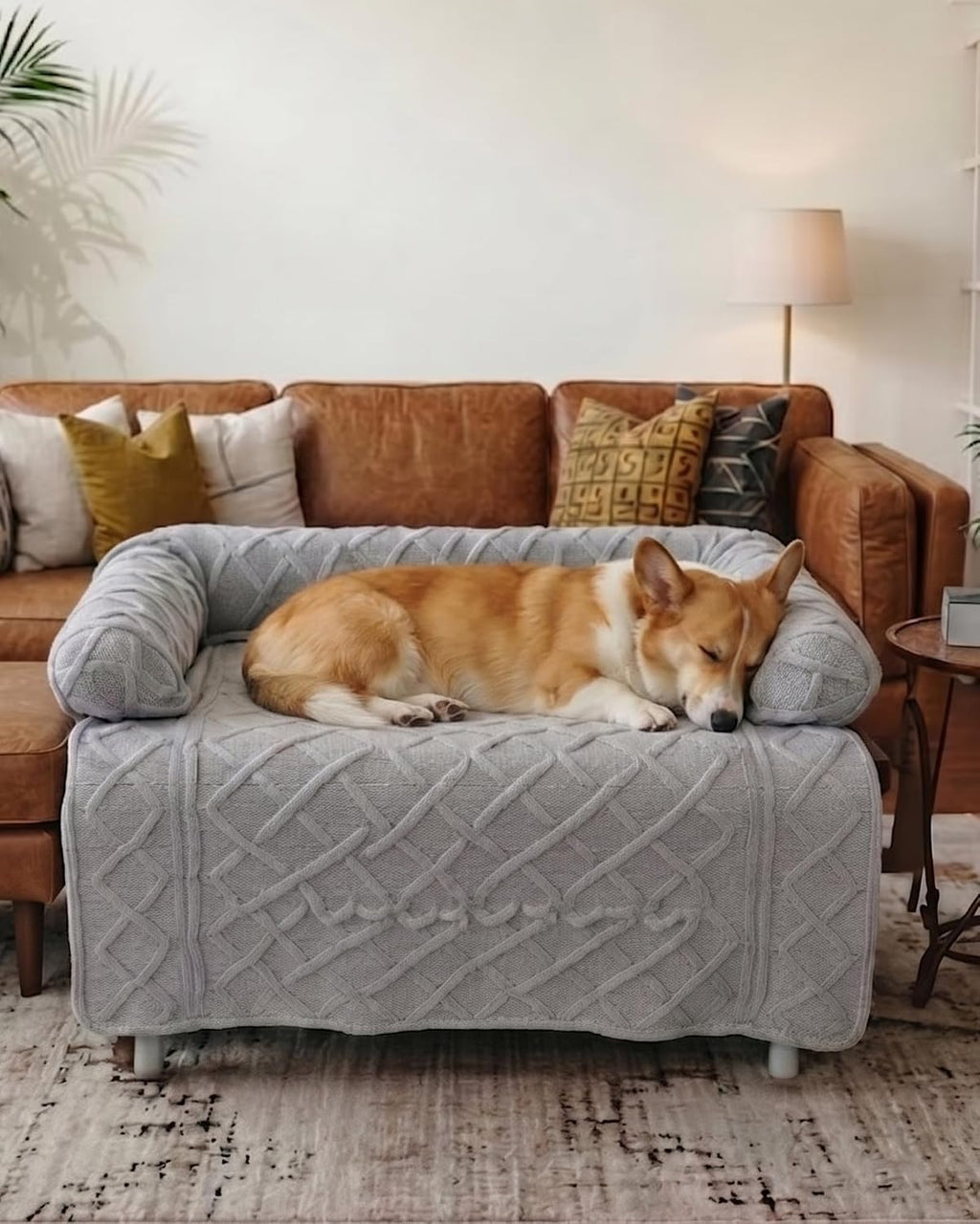 Calming Dog Bed/Mat for Couch,Luxury Dog Couch Bed Sofa Furniture Protector