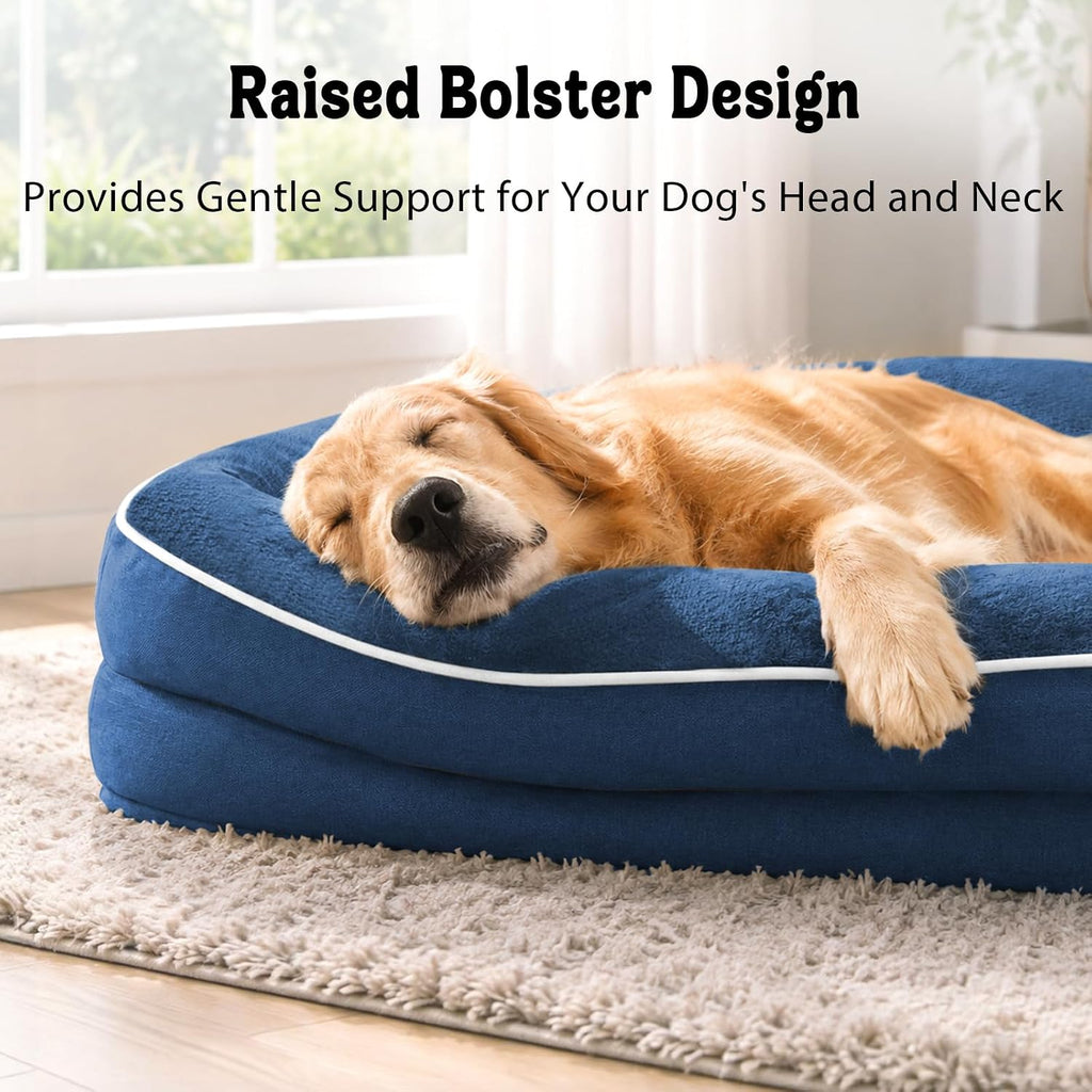 Chez Paw Waterproof Orthopedic Dog Bed for Large and Extra Large Dogs