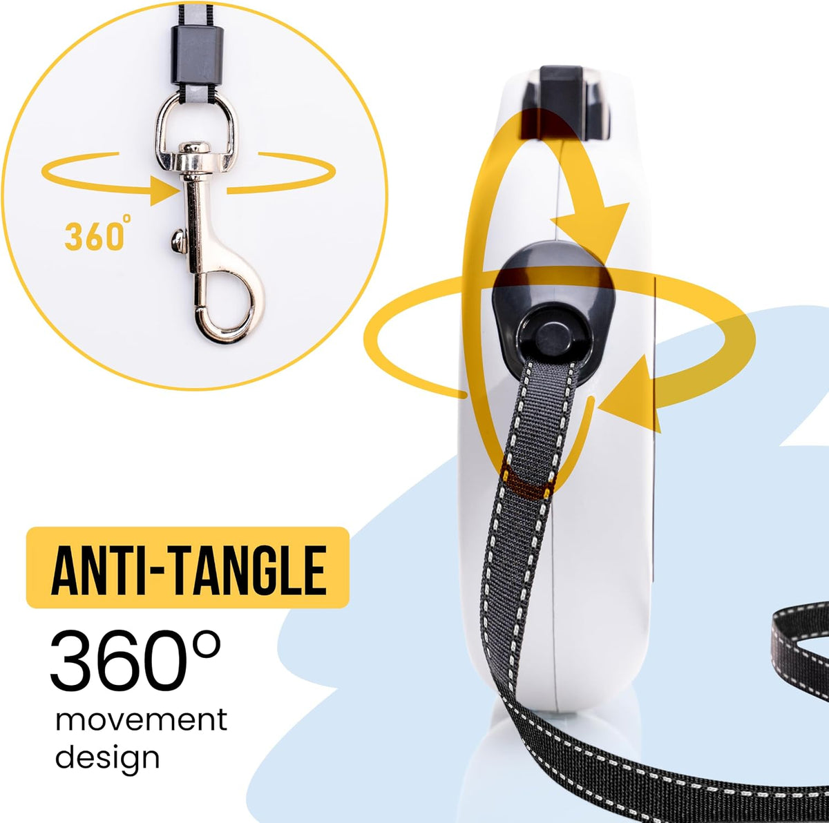 Award-Winning Modular Retractable Dog Leash for Large Dogs