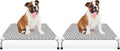 Kuntrust Elevated Outdoor Dog Bed, Medium Size, Cotton Material, Non-Slip Feet, Fits up to 70lbs (Pack of 2)
