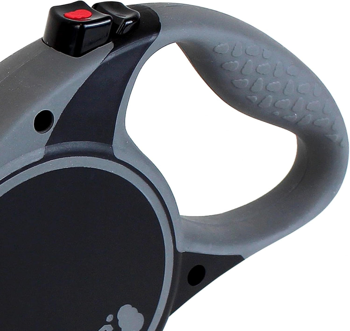 Alcott Kong Terrain Retractable Dog Leash, Medium, Grey, 16' Long.
