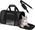 Cat Carrier Soft Up to 16 Lbs, Breathable Pet Travel Bag with Steel Frame