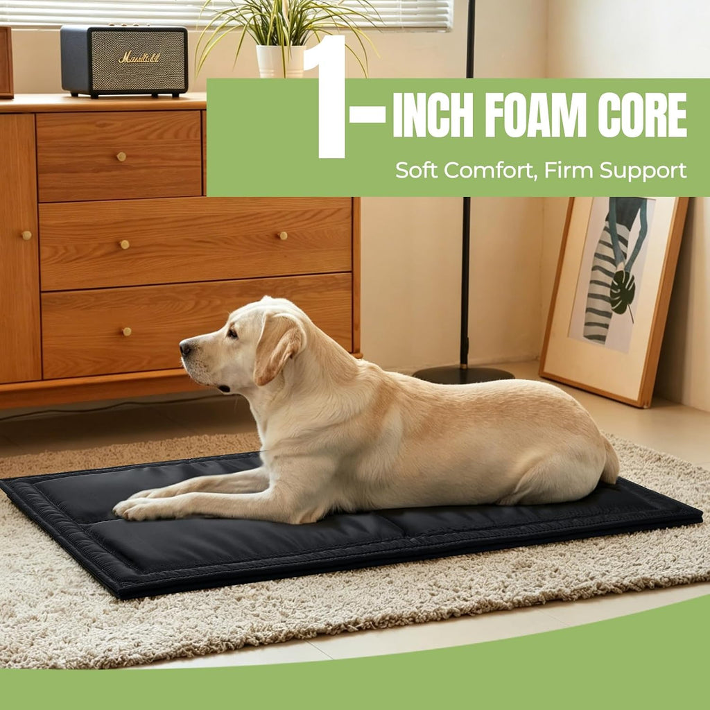 Chew Proof Indestructible Dog Bed, Durable Dog Crate Pad, X-Large (28"x47")