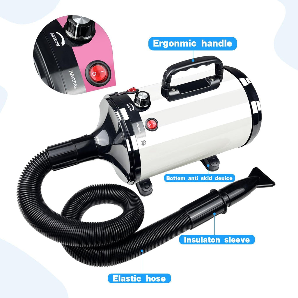 Dog Dryer High Velocity Professional Pet Grooming Dryer