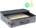 Travel Light with Covered Portable Cat Litter Box Without Any Mess. Ultra-Lightweight, Stop Lugging a Hard Litter Box. Keep Everything Contained. Ideal for Hotel Stays, Car Trips, Flights