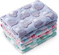 1 Pack 3 Blankets for Dog Puppy Cat (Small 23x16'', Purple, Pink, Green)