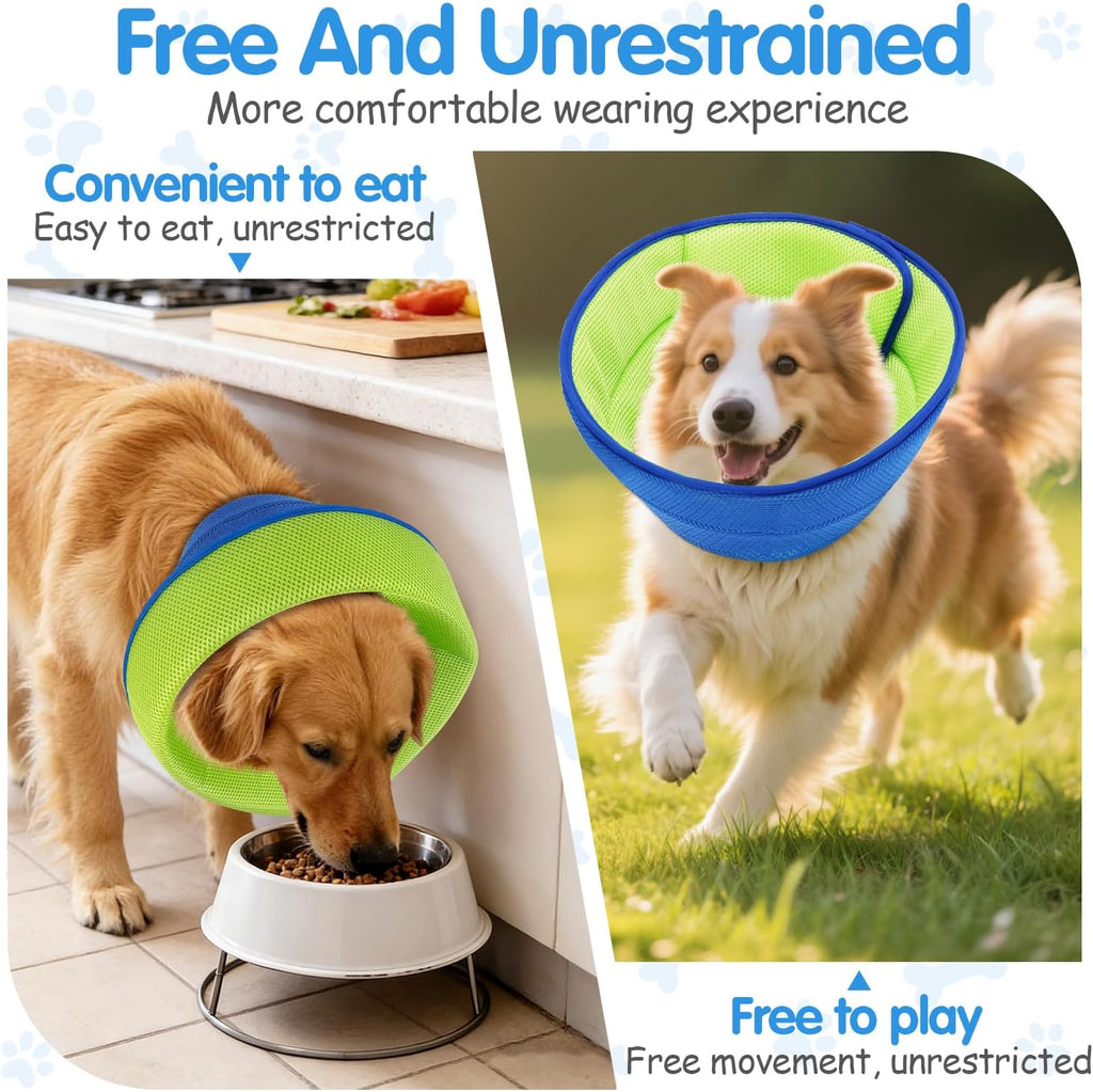 Upgraded Soft Dog Cone Collar for Large Medium Dogs to Stop Licking