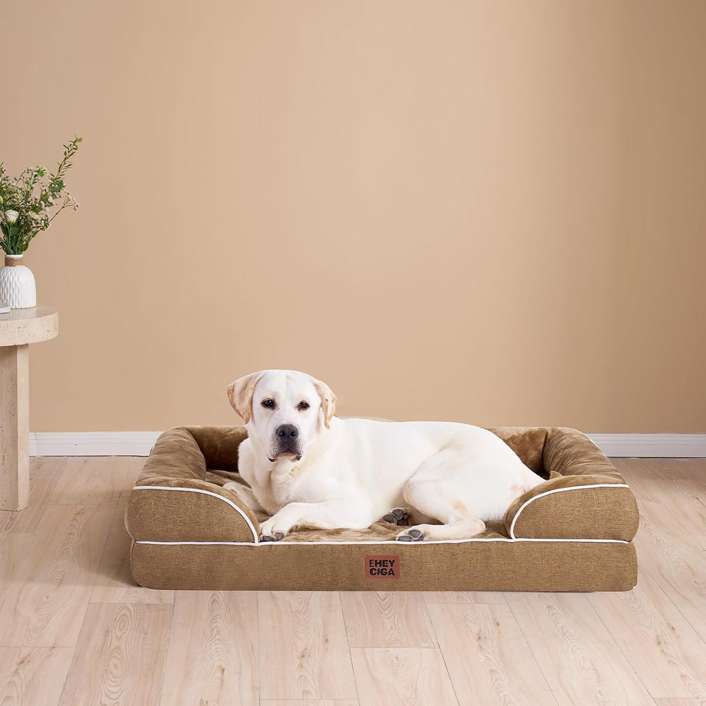 EHEYCIGA Orthopedic Dog Beds Large Sized Dog, Waterproof Washable Pet Bed