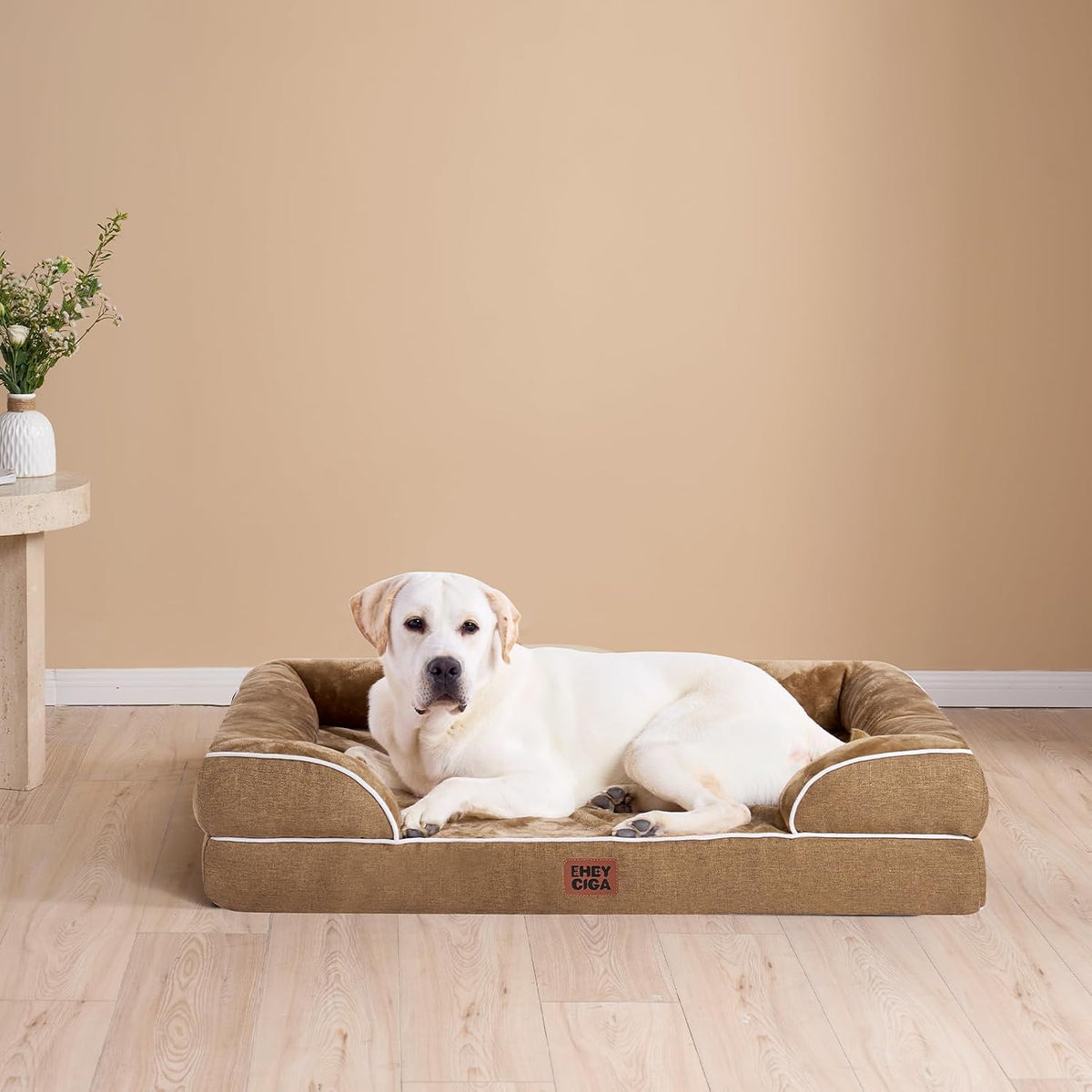 EHEYCIGA Orthopedic XXL Dog Bed, Waterproof Washable XL Big Pet Bed 48"