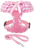 EXPAWLORER Step-in Small Dog Harness and Leash Set, Pink XS