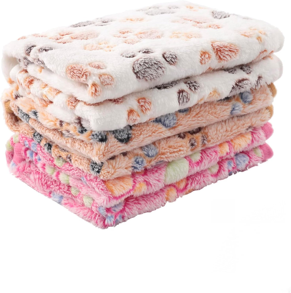 MIWOPET 3 Pack Fleece Pet Blankets Warm Bed Throw for Dogs & Cats 30x20in
