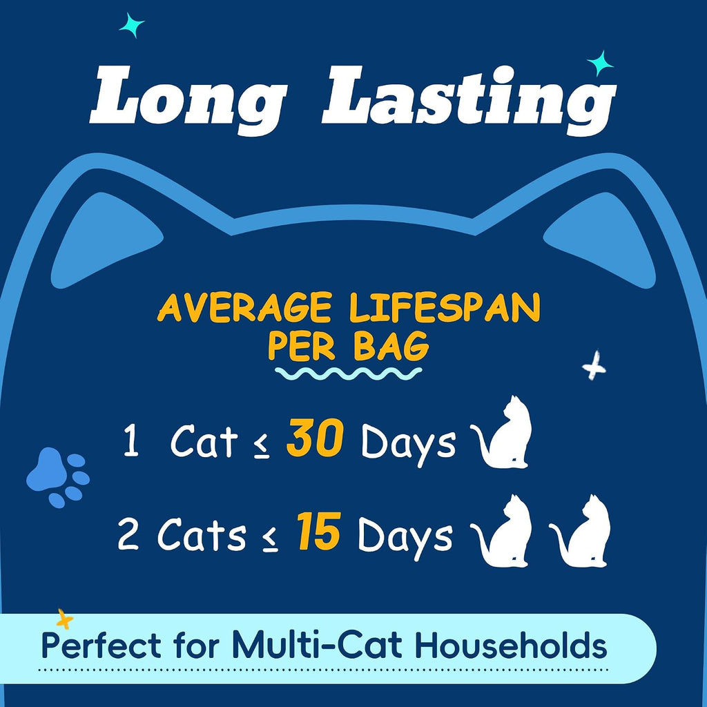 LMJP Crystal Cat Litter for Long-Lasting Odor Control, Non-Clumping, 8.6lb